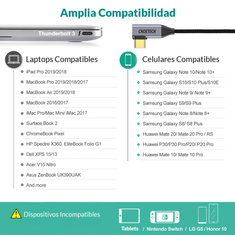 Cable USB C ("L") a HDMI 4K - Imagen 7