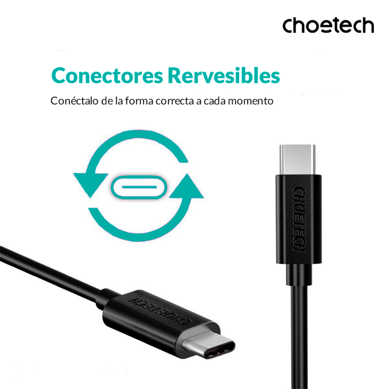 1m USB - C to USB - C Cable Cargador - Imagen 3