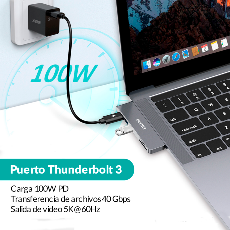 USB - C Multipuerto Adaptador 7 - in -2 - Imagen 5