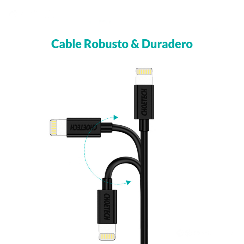Cable Lightning USB A a Mfi 1.8m - Imagen 4