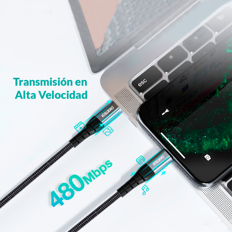 USB C A Lightning De 1.2mt - Imagen 6