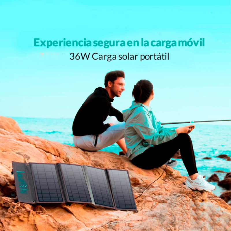 Panel Solar Portátil - Potencia Total 36W - Imagen 2