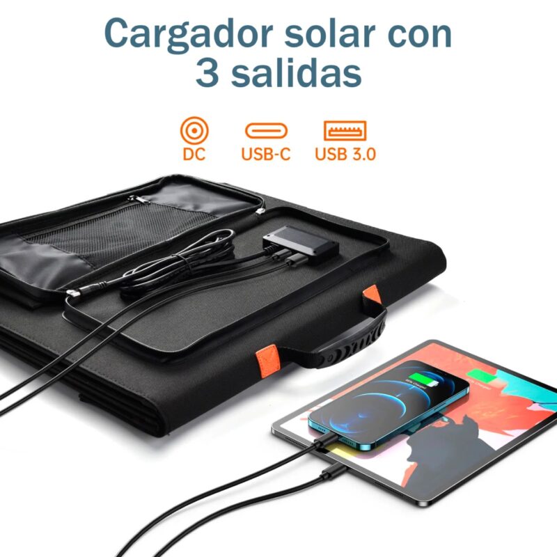 Panel Solar Portátil - Potencia Total 120W (Open Box) - Imagen 5