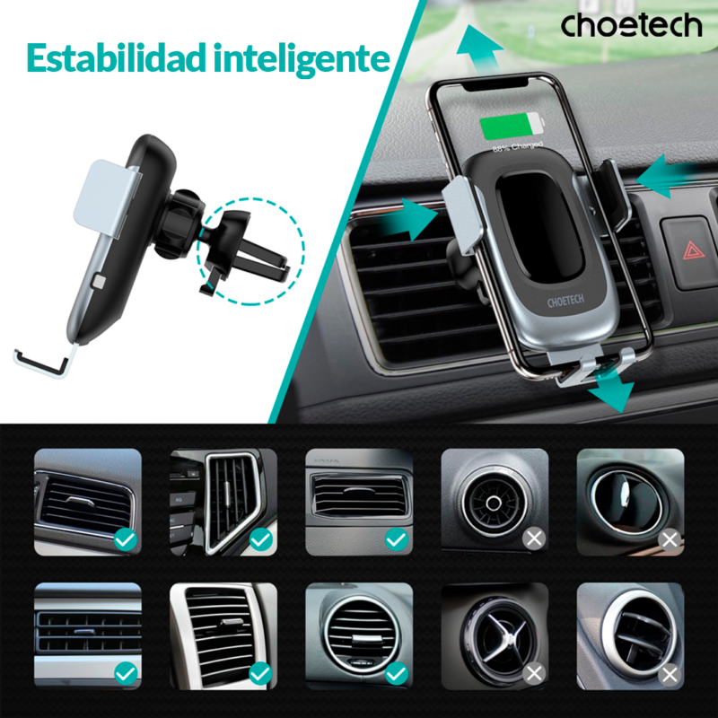 Cargador Inalámbrico de Auto 15W - Imagen 3