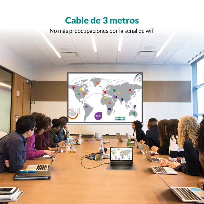 Cable USB C a HDMI de 3 m - Imagen 4