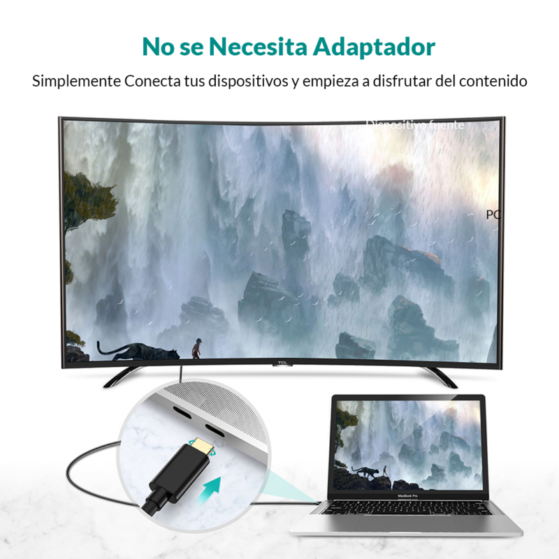 Cable USB C a HDMI de 3 m - Imagen 7
