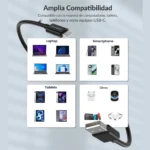 Equipos compatibles con el cable Choetech AC0003: celulares, tablets, audífonos, consolas y más